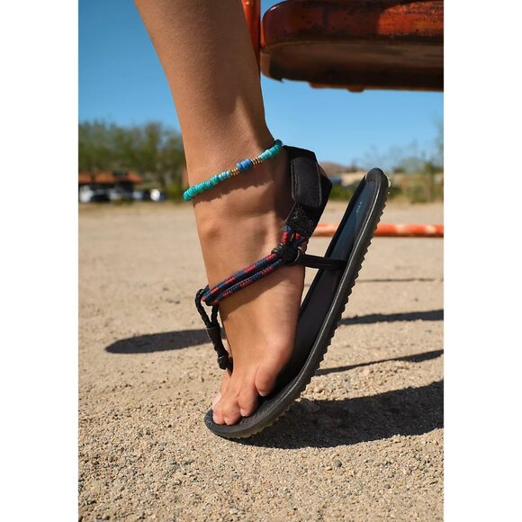 FREE PEOPLE Island Hopping Wrap Sandal / Black - Picture 2 of 11